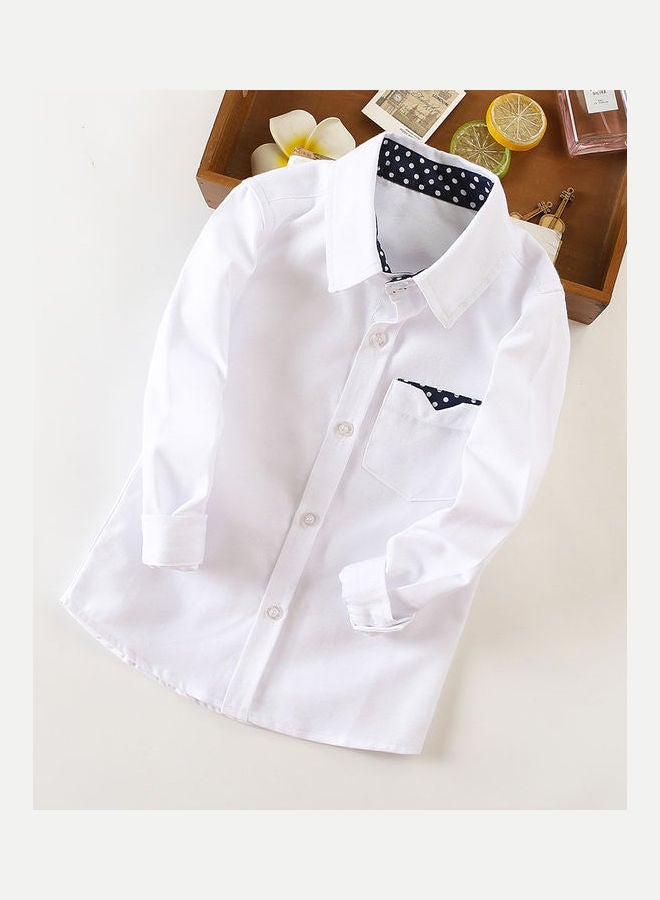 British Style White Shirt Student Shirt multicolor - Image 1