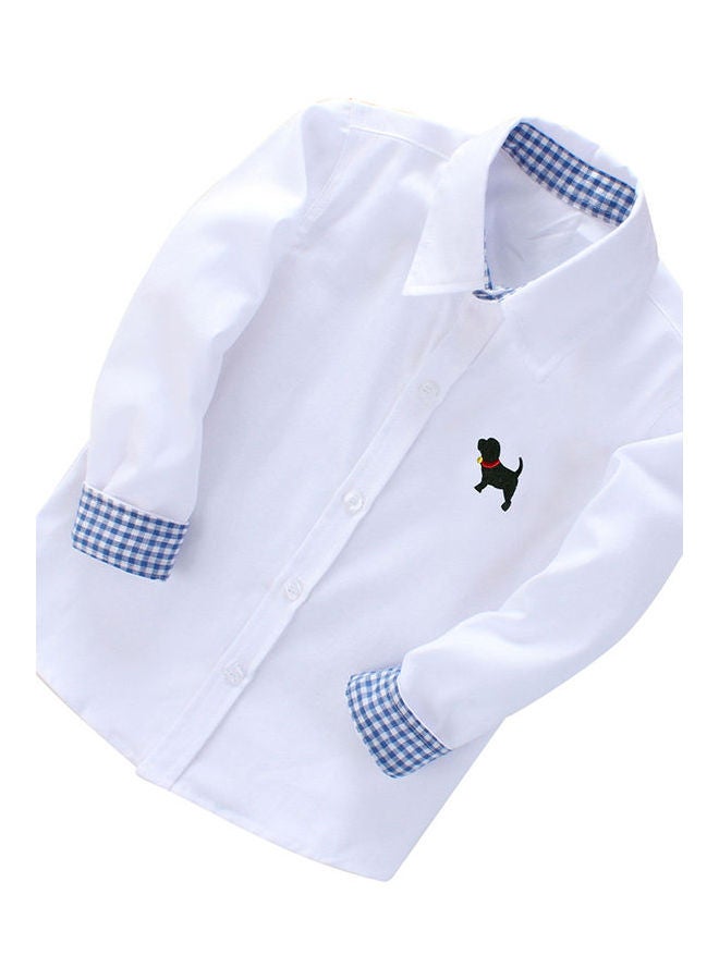 British Style White Shirt Student Shirt multicolor - Image 2