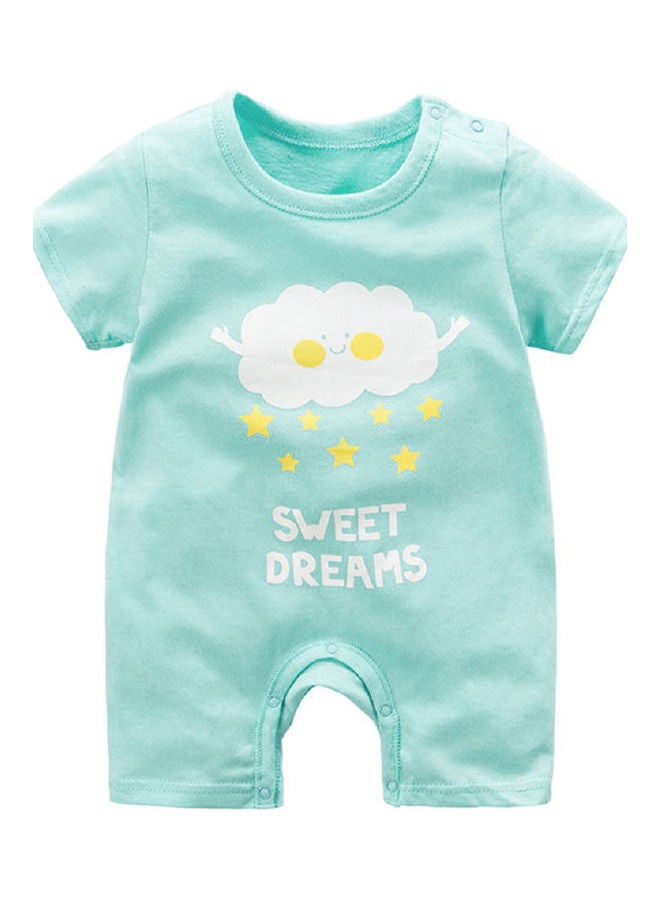 Generic - Newborn Baby Romper One-piece Conjoined light blue - Image 1