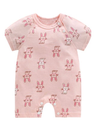 Rainbow Short Sleeve Jumpsuit Baby Romper Bunny - v1608633692/N43165863V_1