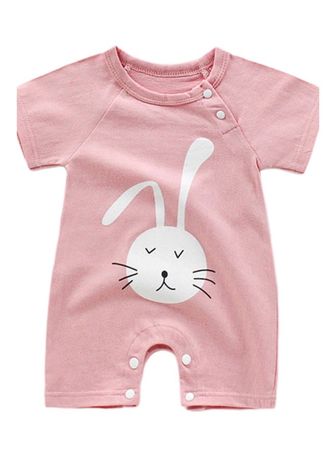 Rainbow Short Sleeve Jumpsuit Baby Romper Rabbit 