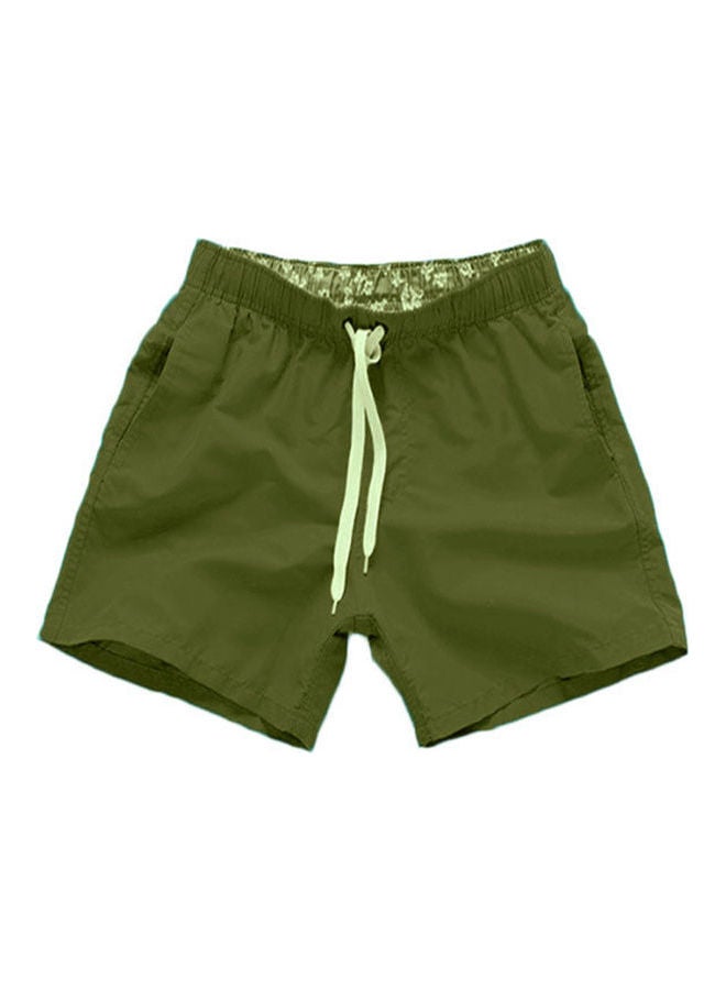 Surfing Beach Summer Men's Shorts ArmyGreen - Image 1