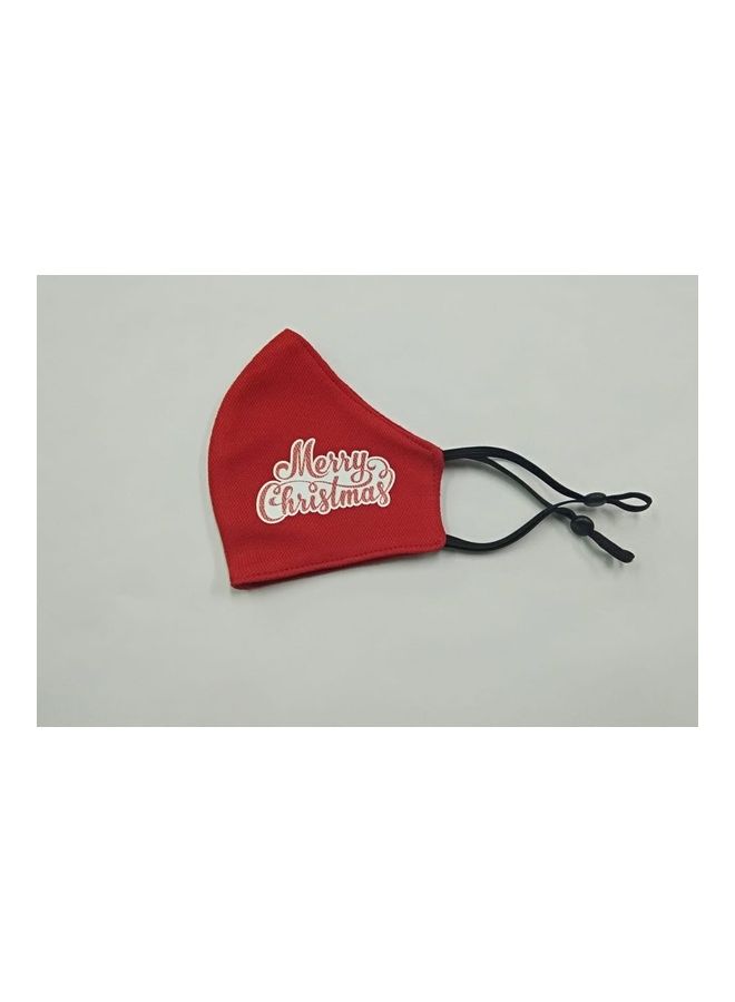 eeziclean - Reusable Fabric Face Mask Red Xmas Santa Cart Small - Image 1