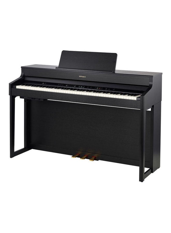 رولاند بيانو رقمي بلون أسود فحمي طراز HP702-CH مع حامل طراز KSH704/2CH - Image 2