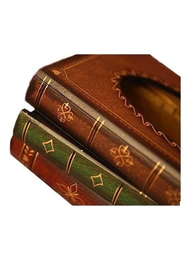 We Happy Wooden Book Shaped Tissue Holder Box  - Image 5