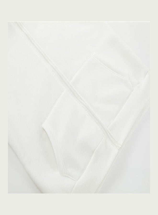 Printed Hoodie With Pants White/Black  - Image 5
