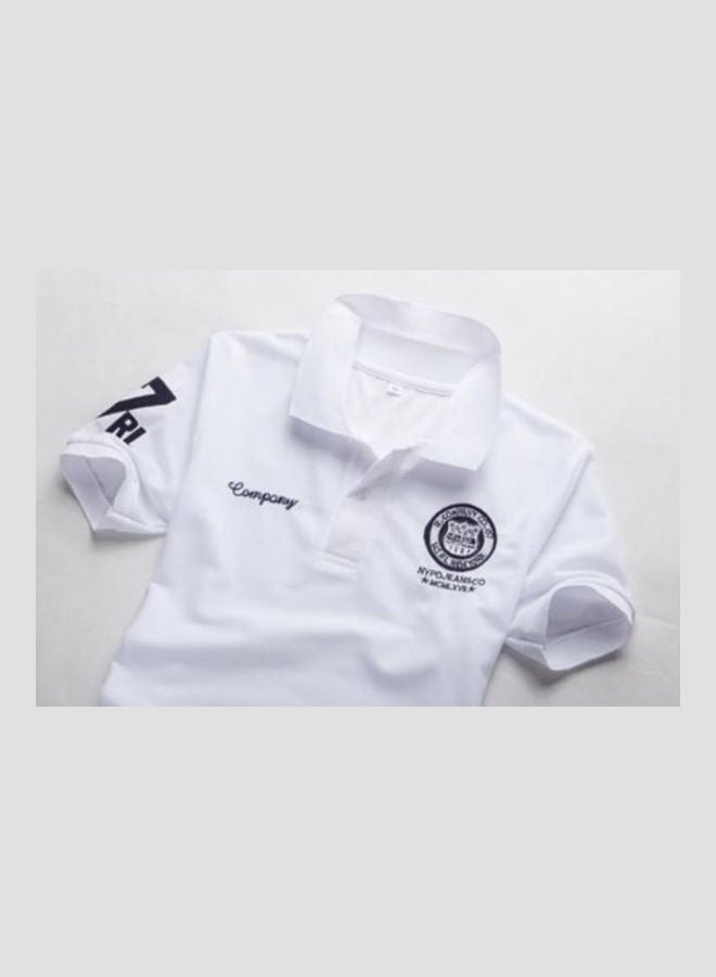 Summer Casual Soft Cotton Casual T-Shirt White  - Image 2