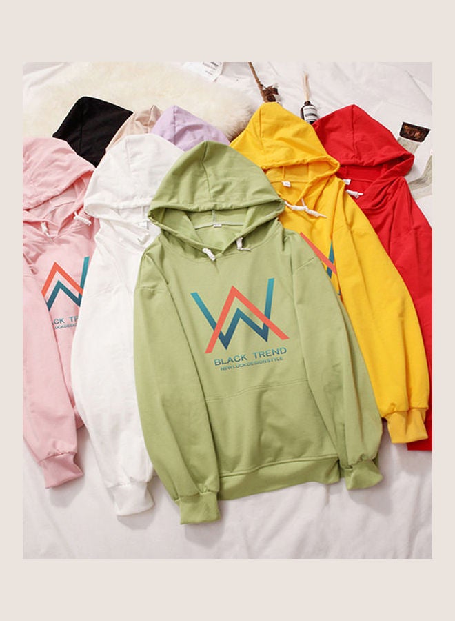 Loose Sweatshirt W Crew Neck Long Sleeve T-Shirt yellow - Image 5
