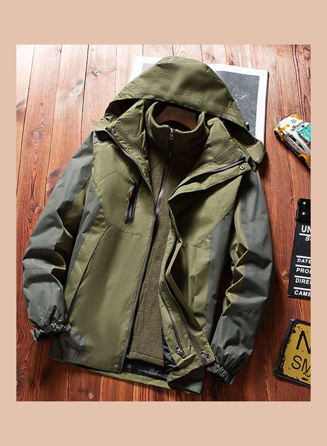 2 Piece Windbreaker Autumn Jacket and Three-in-One Detachable Outdoor Suits Multicolour  - Image 4
