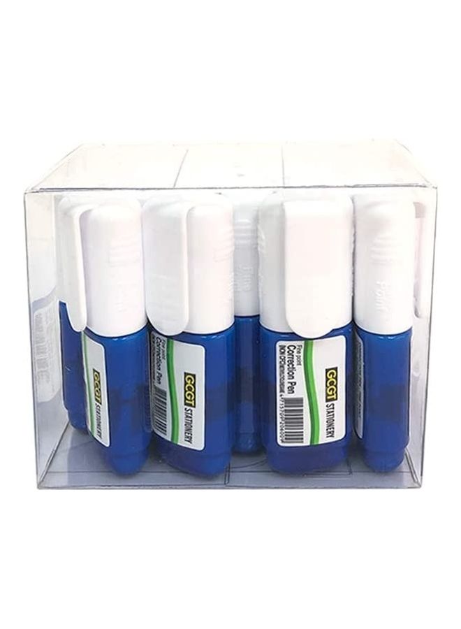 12-Piece Correction Pen Blue/White - Image 3
