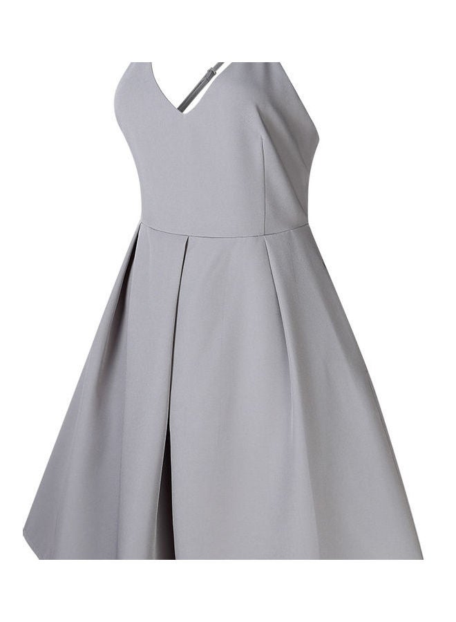Glorysunshine Women Deep Spaghetti Strap Dress Grey - Image 2