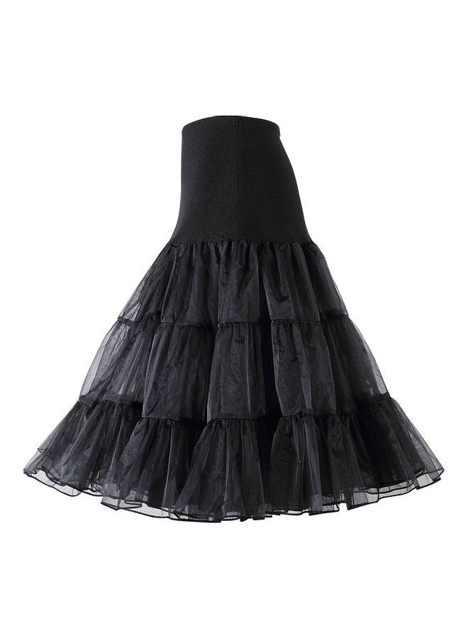 Hiqueen Boneless Crystal Petticoat Underskirt Black - Image 3