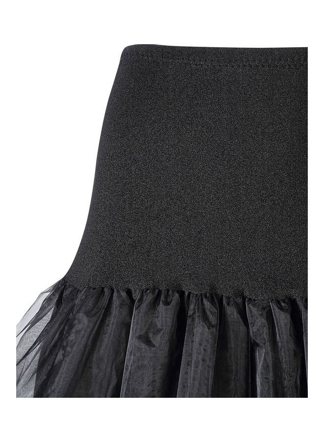 Hiqueen Boneless Crystal Petticoat Underskirt Black - Image 4