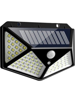 Generic 100 LED Solar Motion Sensor Power Light Black 130x95mm  - Image 1
