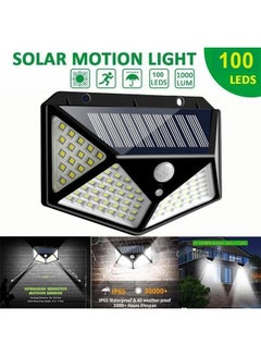 100 LED Solar Motion Sensor Power Light Black 130x95mm - v1608638591/N43273833A_2