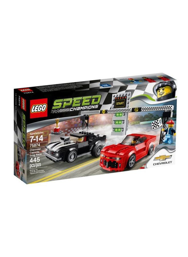 ليغو مجموعة سبيد تشامبيونز شيفروليه كامارو في سباق السرعة 75874 75874 7 سنوات + - Image 2