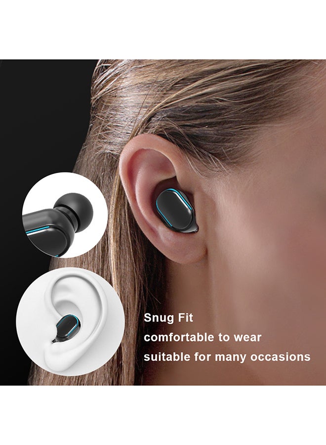 Wireless Earbuds With Charging Case Black - Image 4