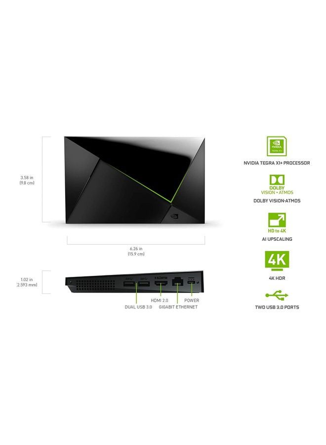 Nvidia - Shield TV Pro 4K HDR Streaming Media Player Black - Image 1