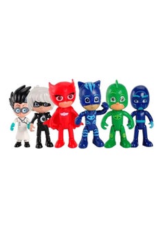 Beauenty 6-Piece Masked Man Pajamas Action Figures Toys 6x3inch  - Image 1
