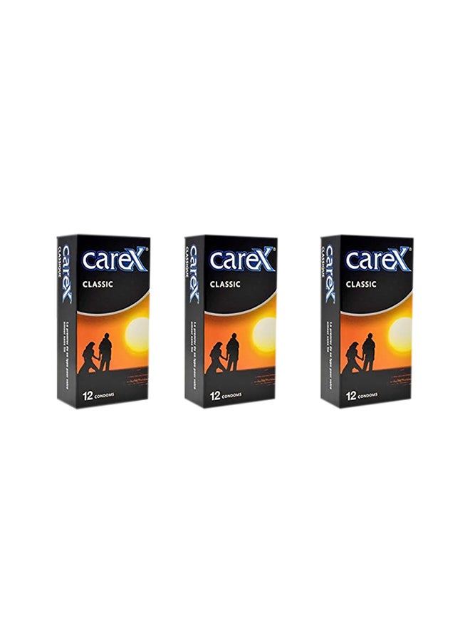 careX Pack Of 3 Classic Condom (36 Count) - Image 1