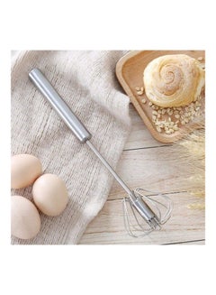 ARTC Stainless Steel Hand Pressure Rotating Whisk Silver 12inch  - Image 4