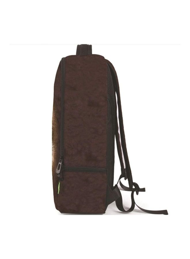 3D Funny Monkey Face Travel Backpack Multicolour - Image 2