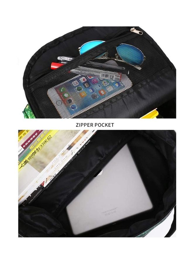 USB Travel Backpack with Starry Sky Design Multicolour - Image 3