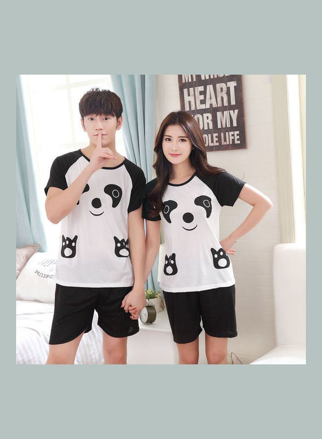 Lovers Summer Cute Cartoon Breathable Suit Multicolour  - Image 1