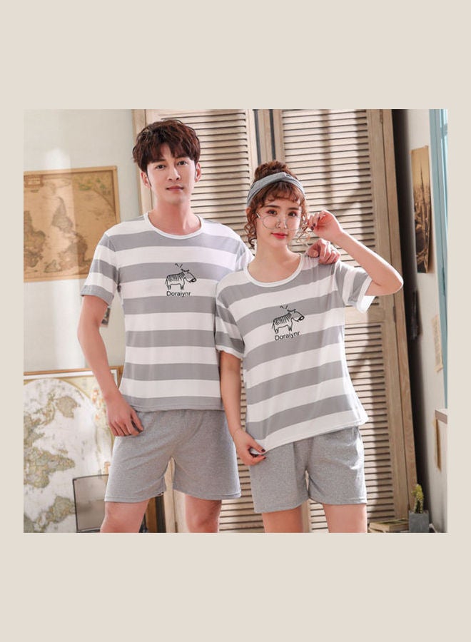 Lovers Summer Cute Cartoon Breathable Suit Multicolour  - Image 2