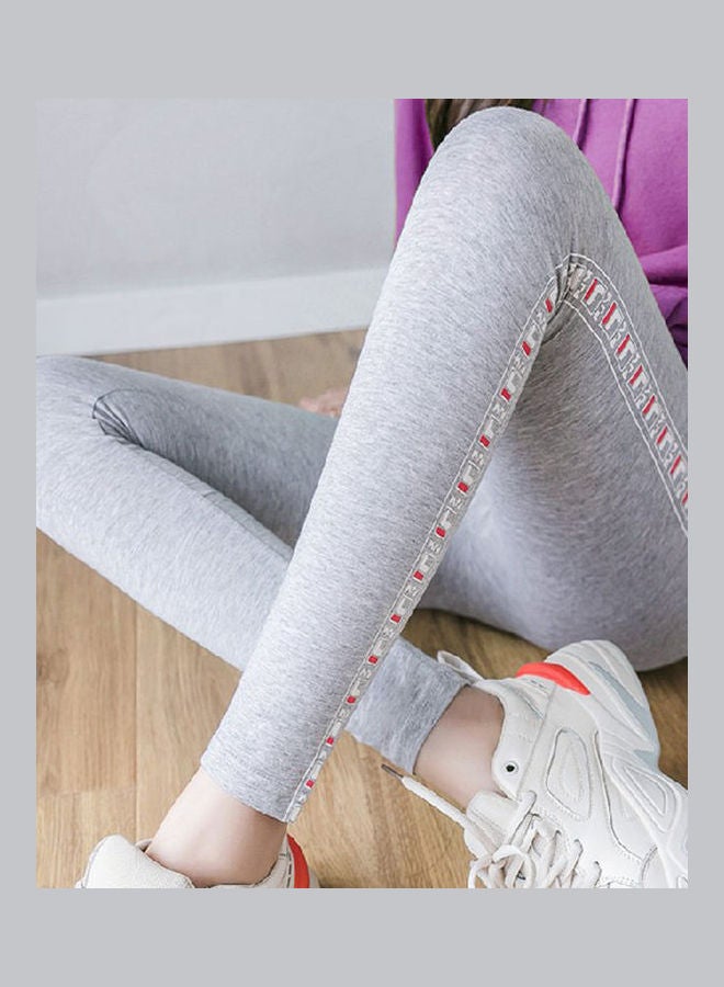 Leggings Tight Sporting Pant Grey/White  - Image 3