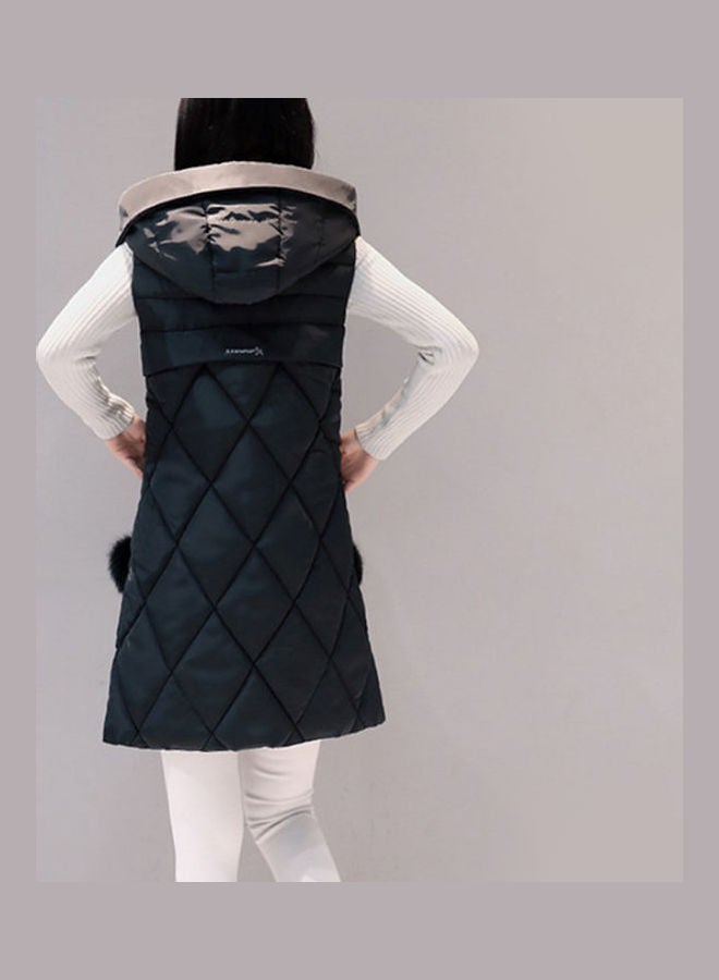Autumn Winter Vest Women Waistcoat black - Image 3