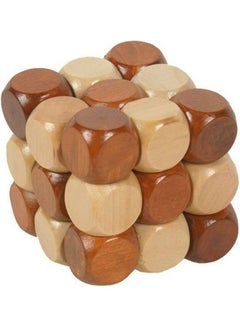 Wooden Magic Cube Puzzle 4.5x4.5x4.5cm