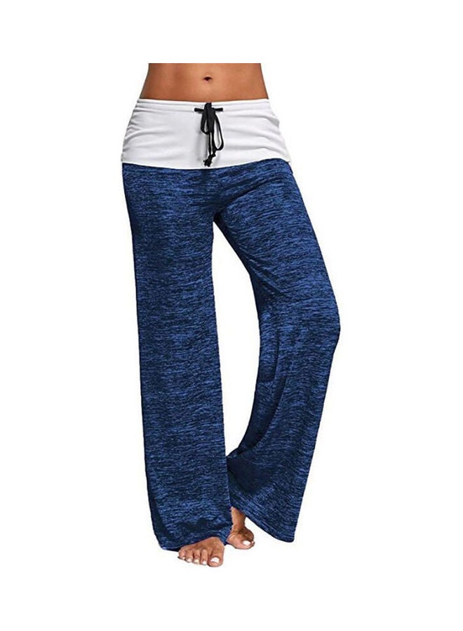 Casual Loose Wide Yoga Pant Blue