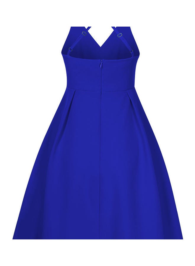 Glorysunshine Women Deep Spaghetti Strap Dress Blue - Image 3
