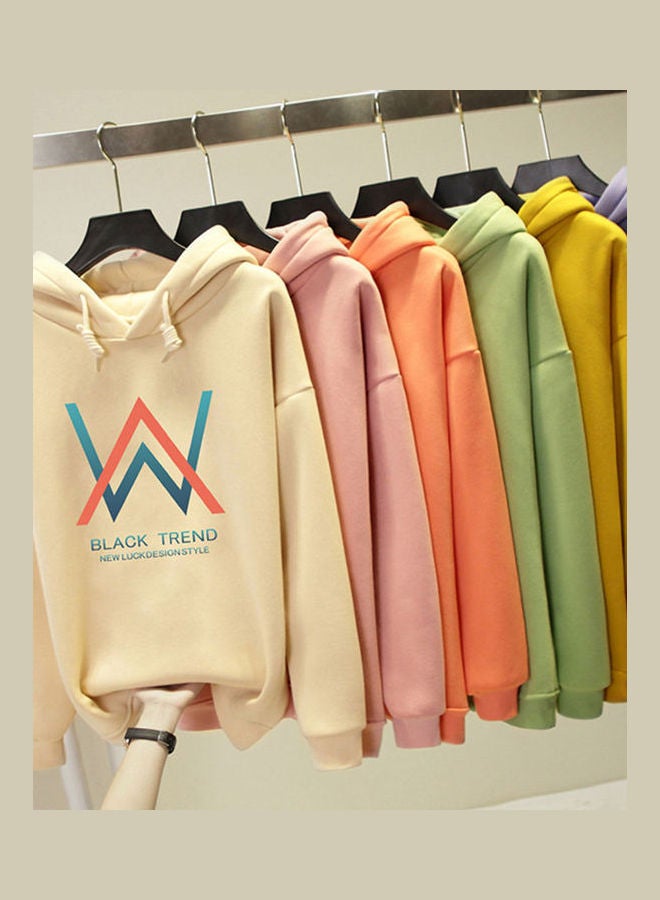 Collar DJ Pattern Printing Pullover Hoodies Green  - Image 4