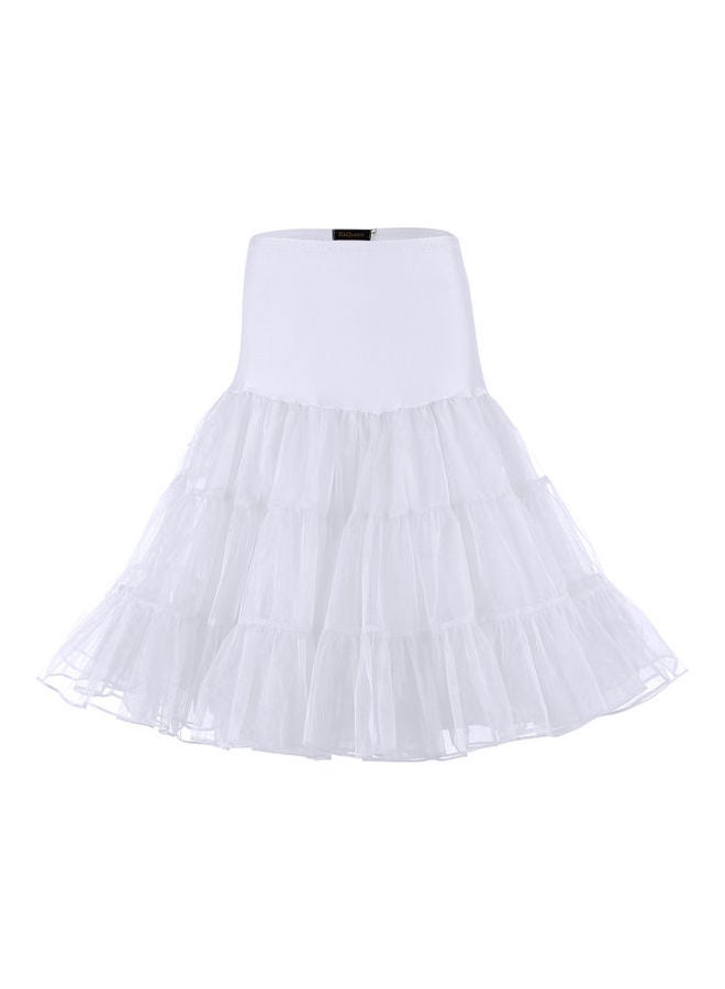 Crystal Yarn Skirt White - Image 1