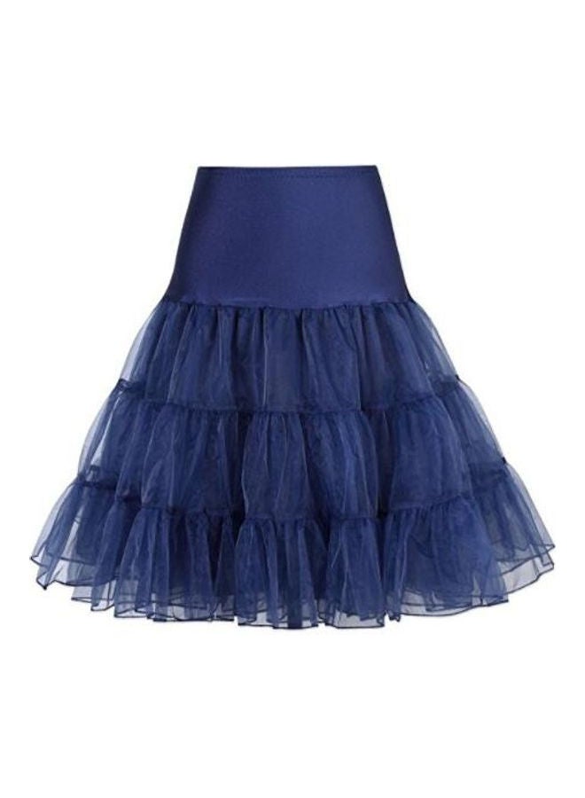 Hiqueen Boneless Crystal Petticoat Underskirt Navy Blue - Image 1