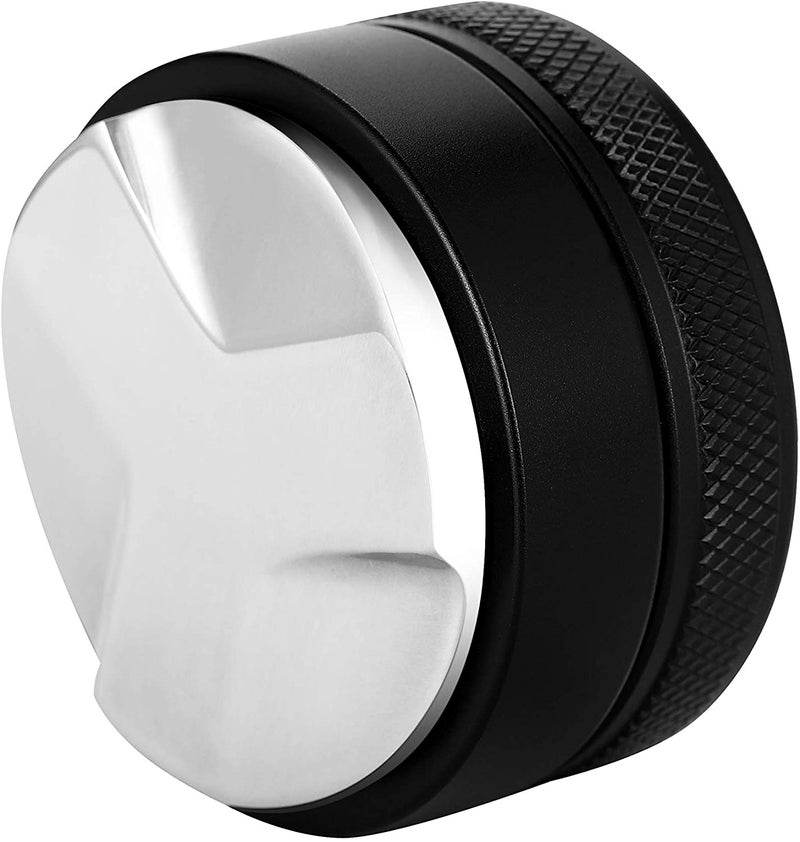 AOE 53mm Adjustable Depth Coffee Distributor Leveler & Tamper Tool Black 53mm - Image 1