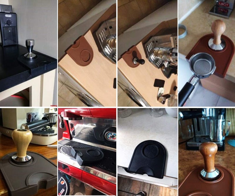 AOE Non-Slippery Food Safe Silicone Coffee Tamper Mat Black 14cm - Image 4