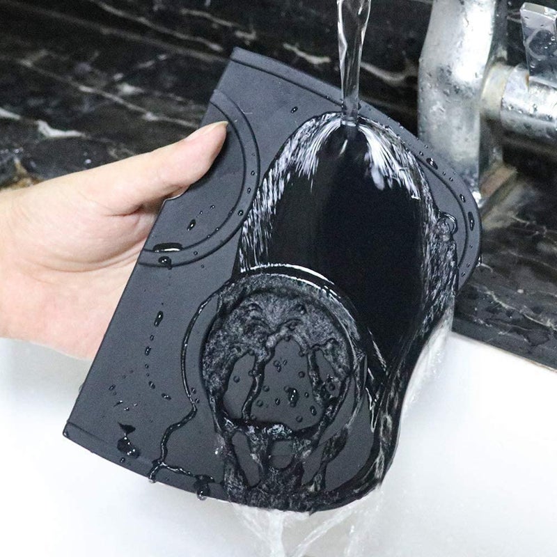 AOE Medium Bricket Silicone Coffee Tamper Mat Black 17cm - Image 5