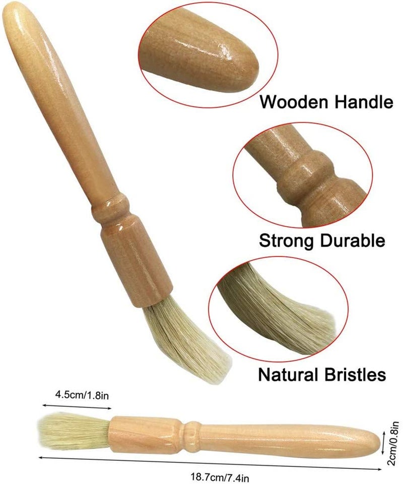 AOE Nylon Espresso Machine Brush With Spoon Black 20cm - Image 3