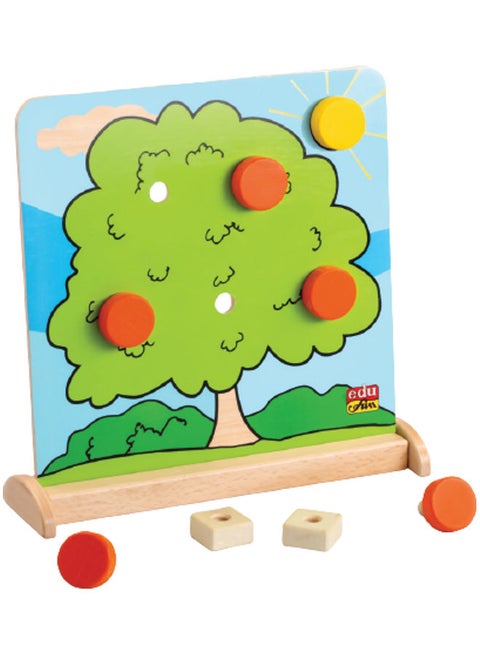 Nut And Bolt Tree Wood Game 25.7 x 25 x 4cm