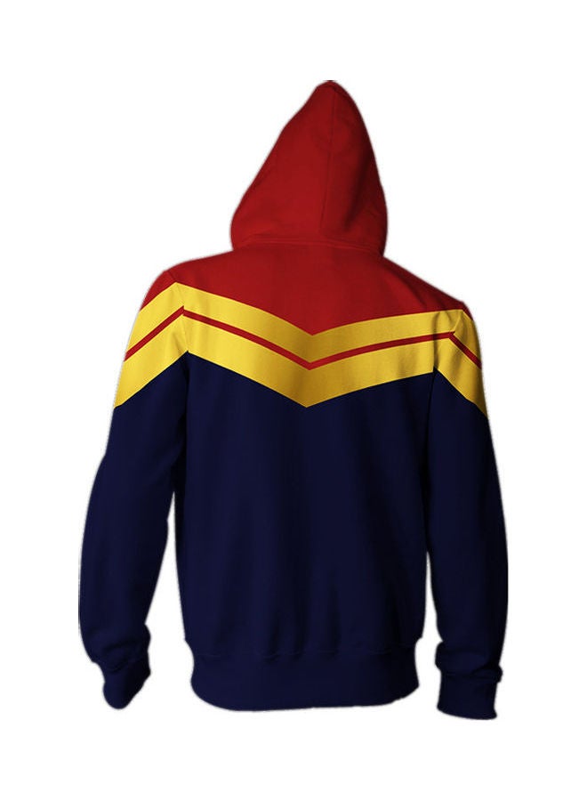 3D Avengers Printed Hoodie Blue/Red/Yellow - Image 2