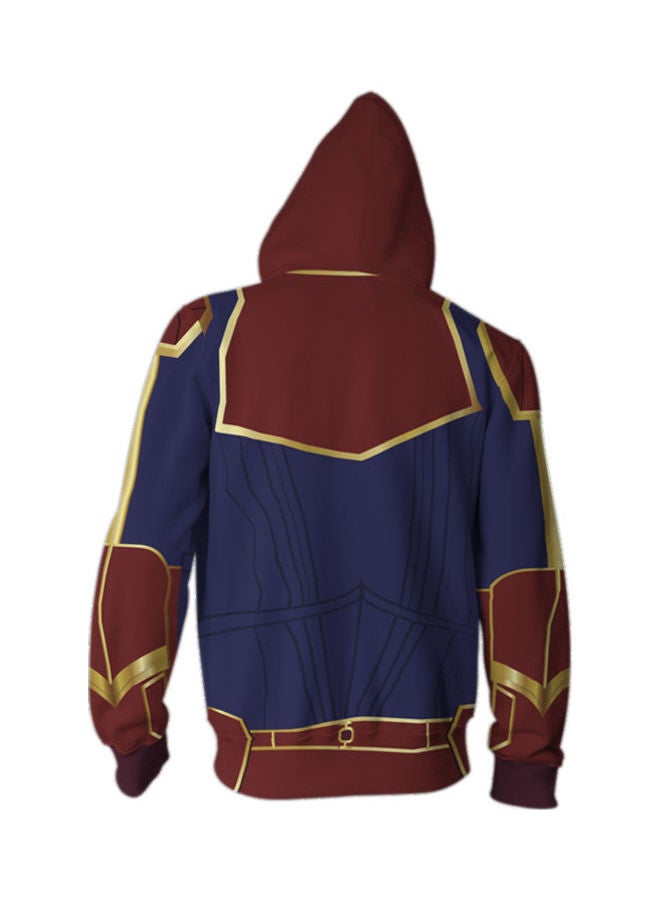 3D Avengers Printed Hoodie Blue/Red/Yellow - Image 2