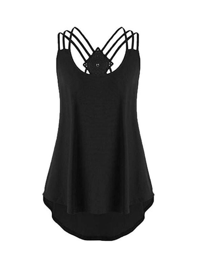 Round Neck Top Black  - Image 1