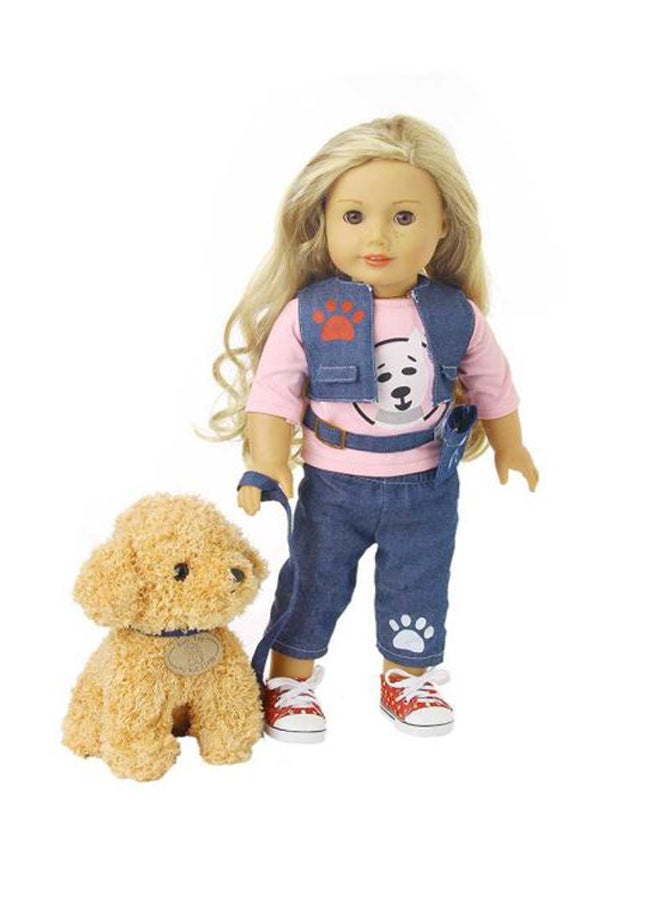 بيوينتي بدلة جينز بتصميم دمية الفتاة الأمريكية بحجم 18 بوصة - Image 5