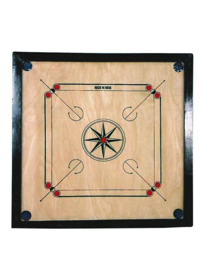 Beauenty Wooden Carrom Board with 21 plastic coins 