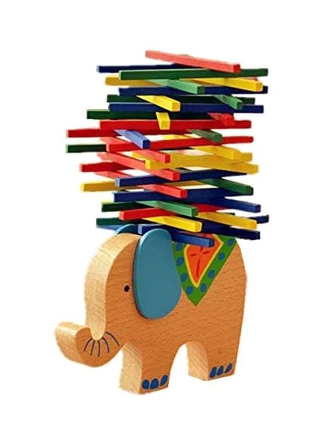 بيوينتي لعبة توازن القضبان بتصميم فيل مكونة من 40 قطعة 12x8سم - Image 2