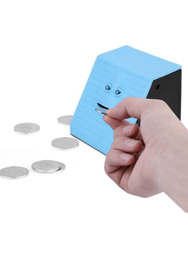 بيوينتي حصالة نقود بتصميم على شكل وجه يأكل العملات المعدنية 9.6x9.8x9.8سم - Image 4