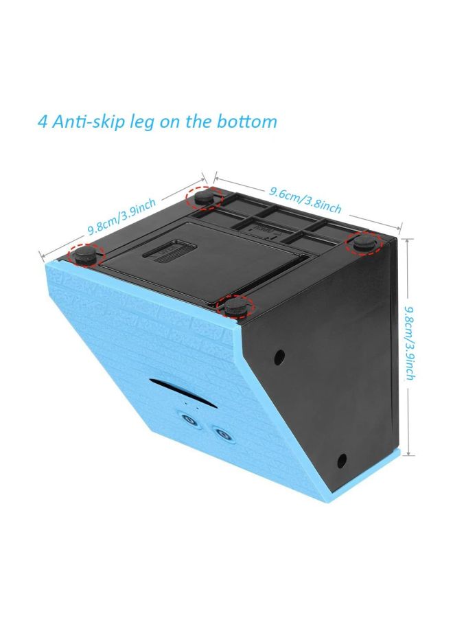 بيوينتي حصالة نقود بتصميم على شكل وجه يأكل العملات المعدنية 9.6x9.8x9.8سم - Image 3